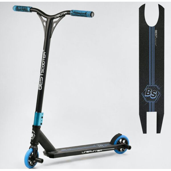 

Трюковый самокат Best Scooter HIC Linerunner Черно-Синий 110 мм (st6593)