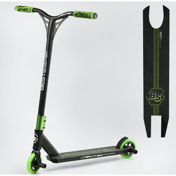 

Трюковый самокат Best Scooter HIC Linerunner Черно-Зеленый 110 мм (st6592)