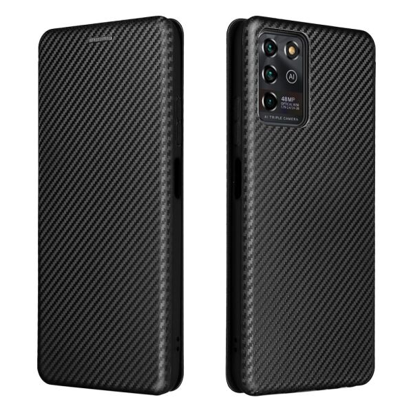 

Чехол книжка для ZTE Blade V30 Vita, Carbon Fiber (ЗТЕ Блейд В30 Вита), Черный