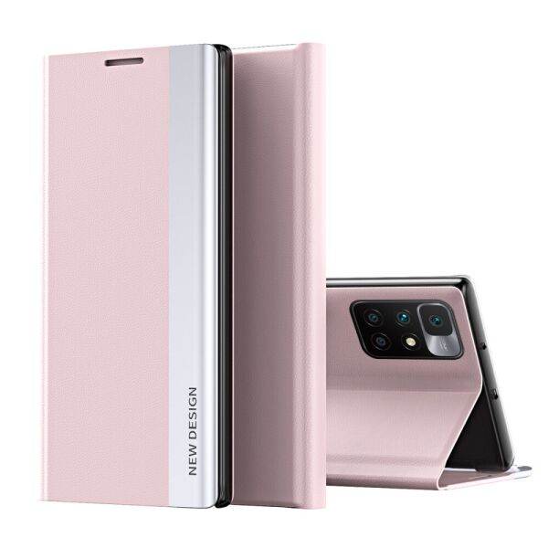 

Чехол книжка для Xiaomi Redmi 10 (Редми 10) боковой, Magnetic, Пудровый