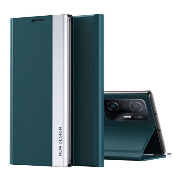 

Чехол книжка для Xiaomi 11T Pro боковой, Magnetic, Зеленый