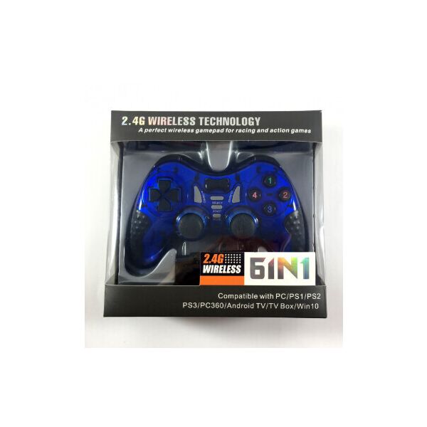 

Проводной джойстик Gamepad 6 в 1 (Синий)