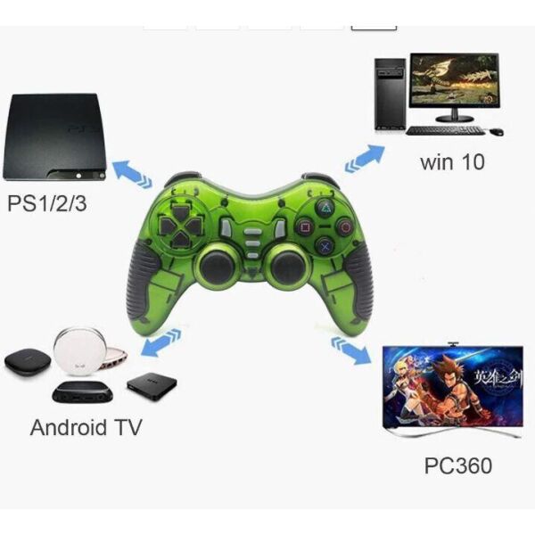 

Беспроводной джойстик Gamepad 6 в 1 Зеленый