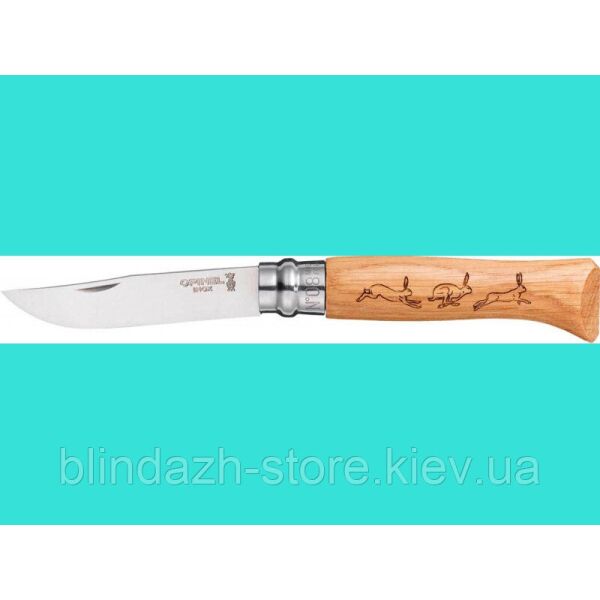 

Нож Опинел 8 Inox Animalia "Заяц"