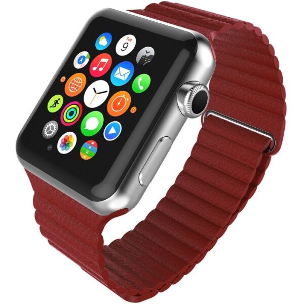 

Ремешок для Apple iWatch 42mm Leather Loop Band ser. Red (993626)