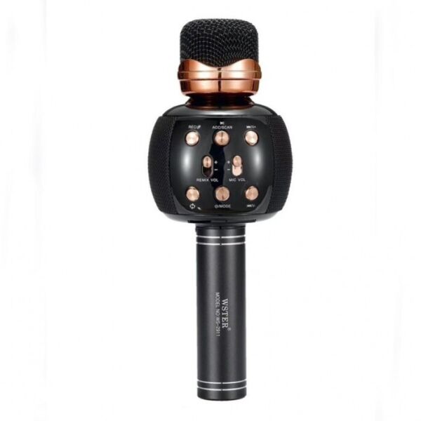 

Беспроводной микрофон караоке блютуз WSTER WS-2911 Bluetooth динамик USB Чёрный