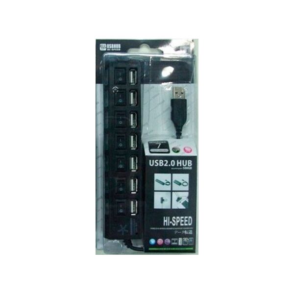 

Концентратор USB ATcom TD1082, White, 7xUSB, LED подсветка, switches (10721)