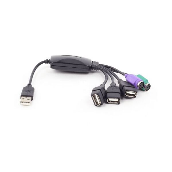 

Концентратор USB 2.0 ATcom TD010, Black, 3xUSB, 2xPS/2 (10719)