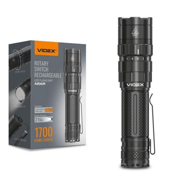 

Ліхтарик ручний IP68 Videx VLF-A156R 1700 Lm 6500 K 4000 mAh (26564)