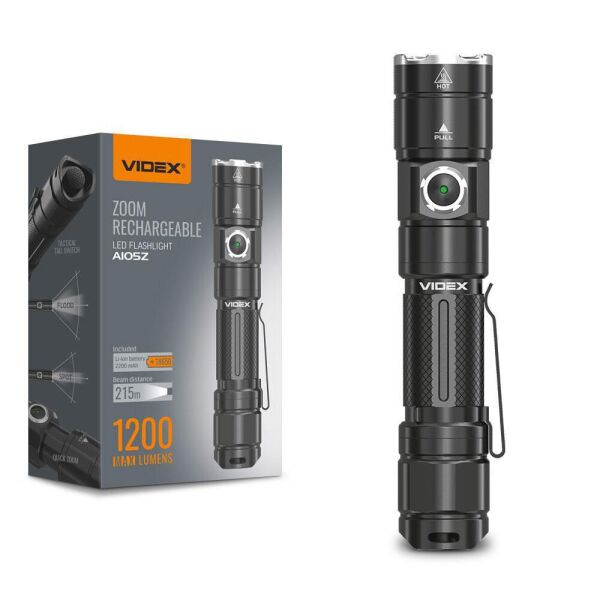 

Ліхтарик ручний IP44 Videx VLF-A105Z 1200 Lm 5000 K 2200mAh (26567)