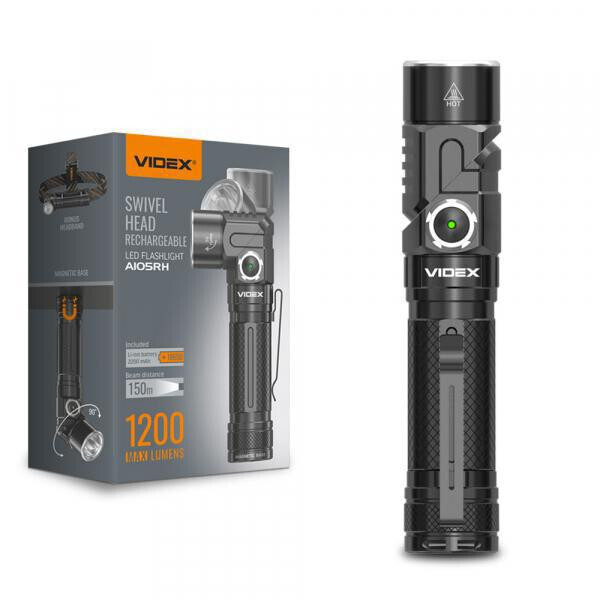 

Портативный светодиодный фонарик VIDEX VLF-A105RH 1200Lm 5000K