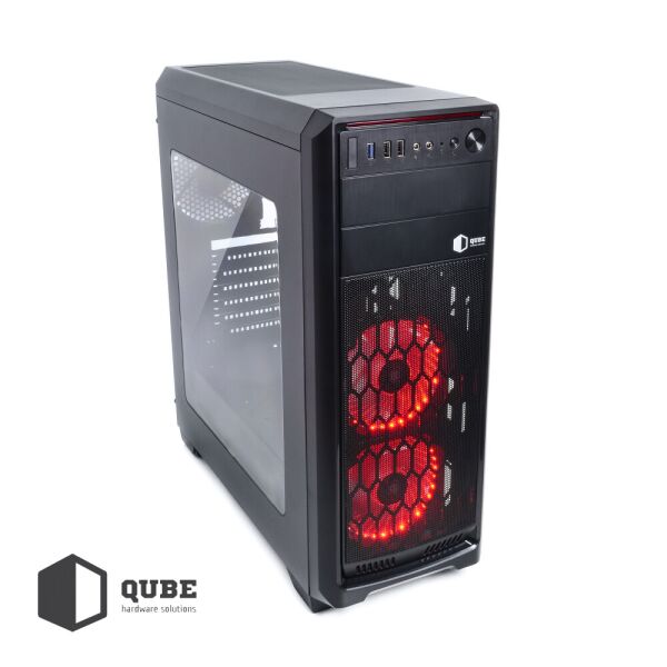 

Корпус Qube QBR09 Black, без БП, 3 x 120mm, ATX/MicroATX/Mini-ITX, 2хUSB 2.0, 1хUSB 3.0, 0.6 mm, 190