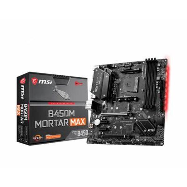 

Мат.плата AM4 (B450) MSI B450M MORTAR MAX, B450, 4xDDR4, HDMI/DP, RAID 0/1/10, mATX