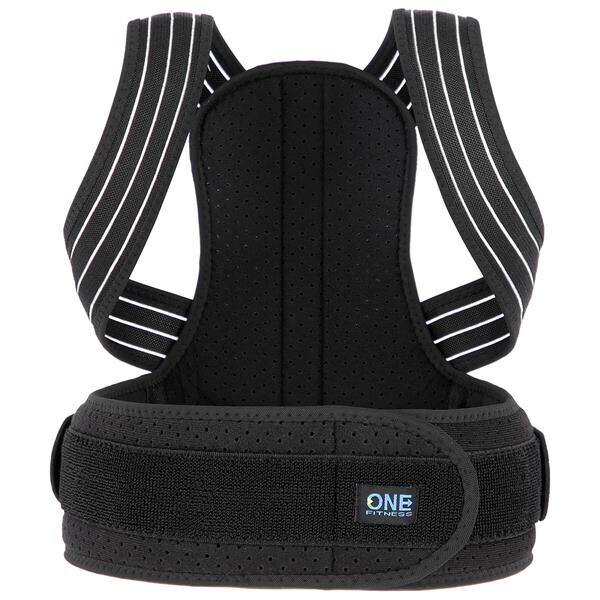 

Коректор осанки для спини KP207 ONE FITNESS - чорний/розмір М