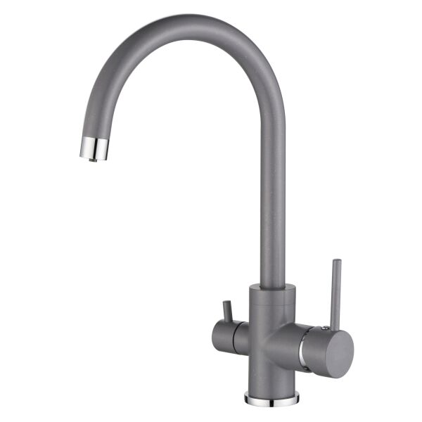 

Кухонный смеситель Aquasanita Sabiaduo 2963 Alumetallic 202 Серый