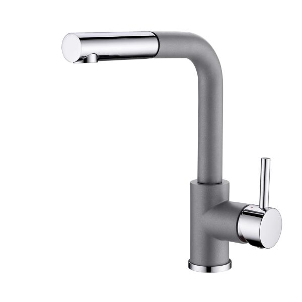 

Кухонный смеситель Aquasanita Modus 2383 Alumetallic 202 Серый