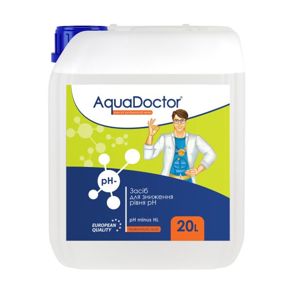

Препарат для понижения уровня ph Aquadoctor pH-минус HL 20 л жидкий (соляная 14%)