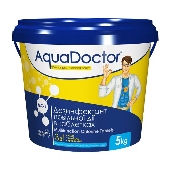 

Комплект химии для бассейна AquaDoctor MC-T 5кг в таблетках