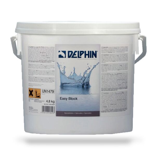 

Комбинированное обеззараживание воды в гранулах Delphin Easy Block 4,8 кг