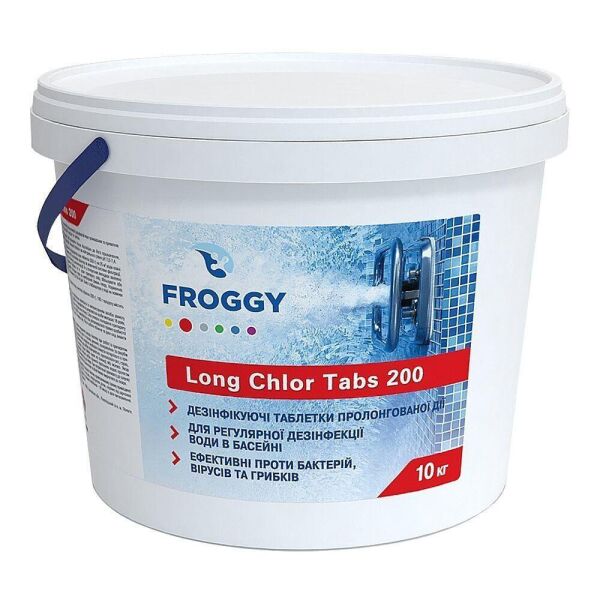 

Хлор длительного действия 200 г в таблетке Froggy, 50 кг