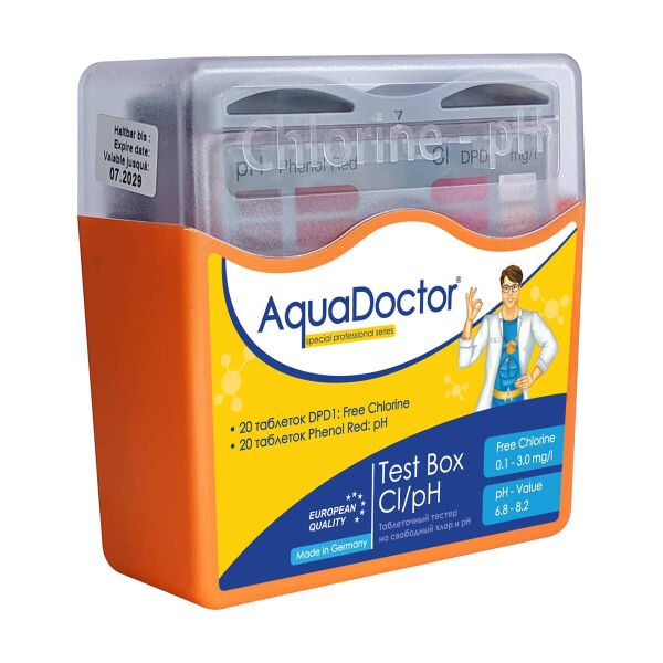 

Тестер AquaDoctor Test Box Cl/pH для определения состояния pH в бассейне