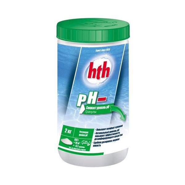 

РН минус порошок, 2кг hth pH MOINS MICRO-BILLES