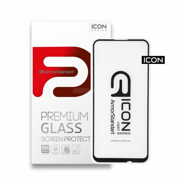 

Защитное стекло ArmorStandart Icon 5D для Huawei P40 Lite E - Black