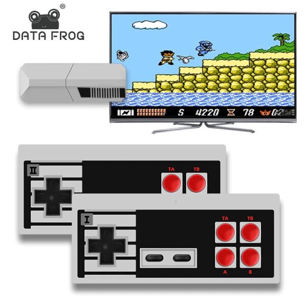 

Игровая консоль приставка DATA FROG Y2 PRO AV (тюльпан) 600 различных классических 8 битных игр Серого цвета (В380002)