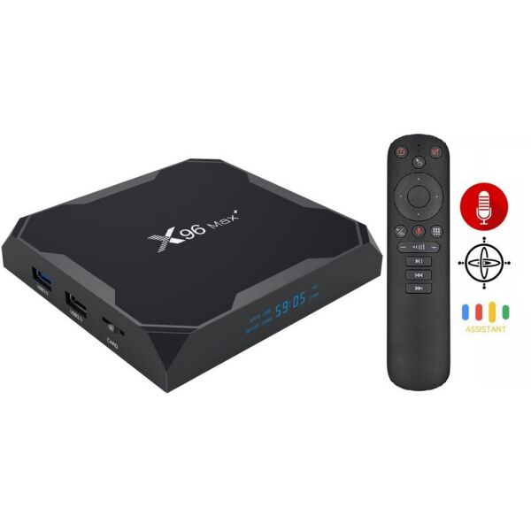 

Медиаплеер X96 MAX PLUS 4гб 32Гб (X96 Max+ 4/32) Amlogic S905X3 Смарт ТВ Приставка Android 9 + G50S Аэро пульт с голосовым управлением
