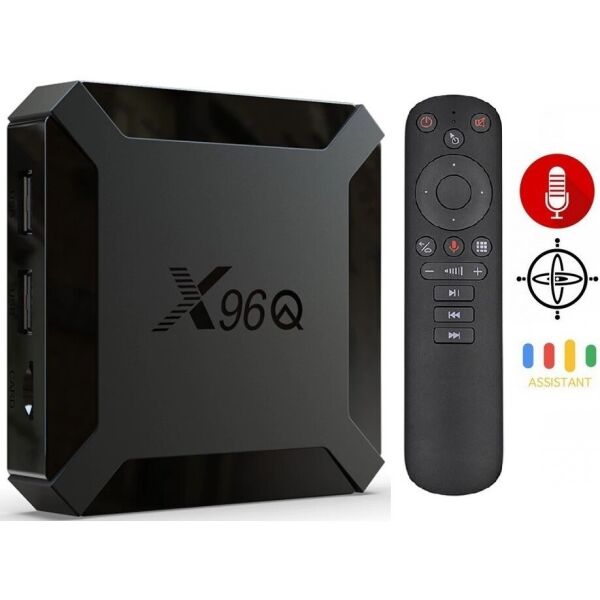 

Медиаплеер X96Q 2гб 16Гб Allwinner H313 Андроид 10 Смарт ТВ Приставка + G50S Аэро пульт с голосовым управлением