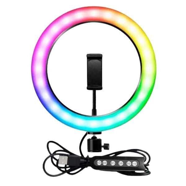 

Кольцевая лампа RGB MJ20 20cm