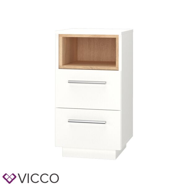 

Прикроватная тумба Vicco Beatrice, цвет белый, дуб