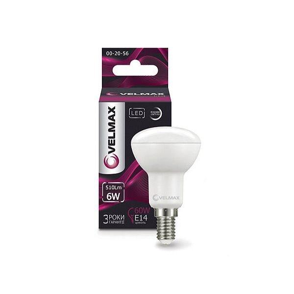 

Лампа LED VELMAX V-R50 E14 6W 4100K (21-15-22)