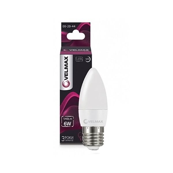 

Лампа LED VELMAX V-C37 E27 6W 4100K