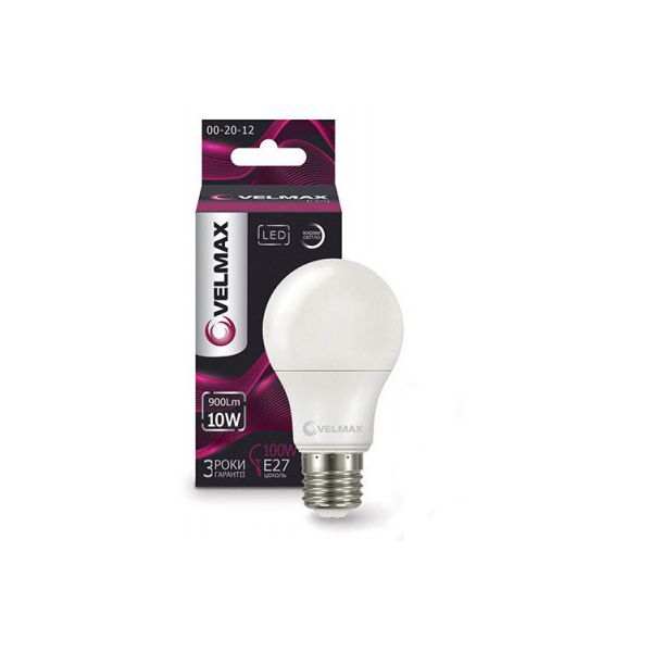 

Лампа LED VELMAX V-A60 E27 10W 4100K