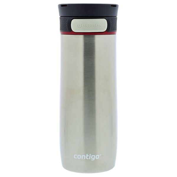 

Термокружка Contigo Transit Autoseal 420 ml Steel Red Lid