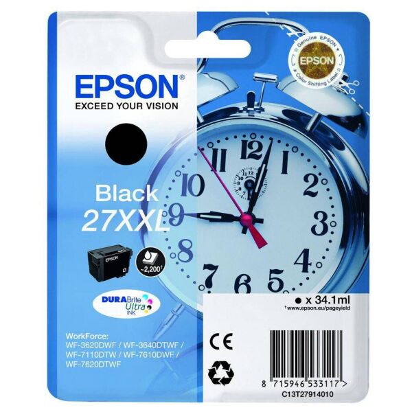 

Картридж EPSON 27XXL WF-7620 black XXL (C13T27914022)