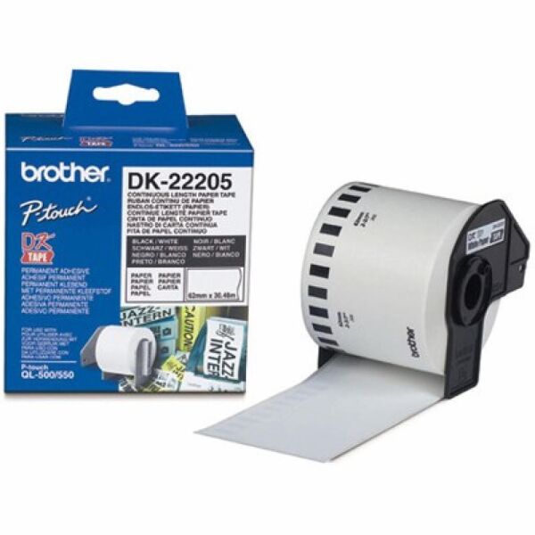 

Картридж Brother QL-1060N/ QL-570 (62mm x 30.48M) (DK22205)