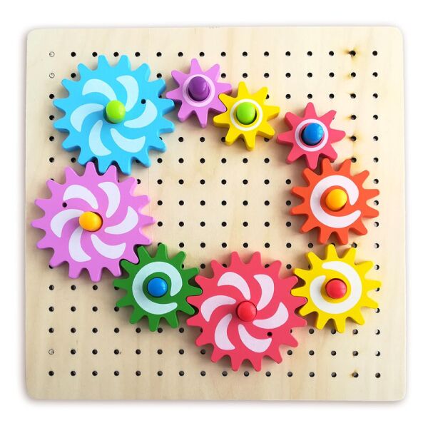 

Мозаика деревянная Mugozu Puzzle с шестернями и шаблонами 23 см