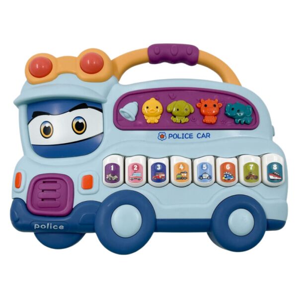 

Детское пианино Jia Do Toys 20 см "Полиция" интерактивная развивающая музыкальная игрушка Разноцветная