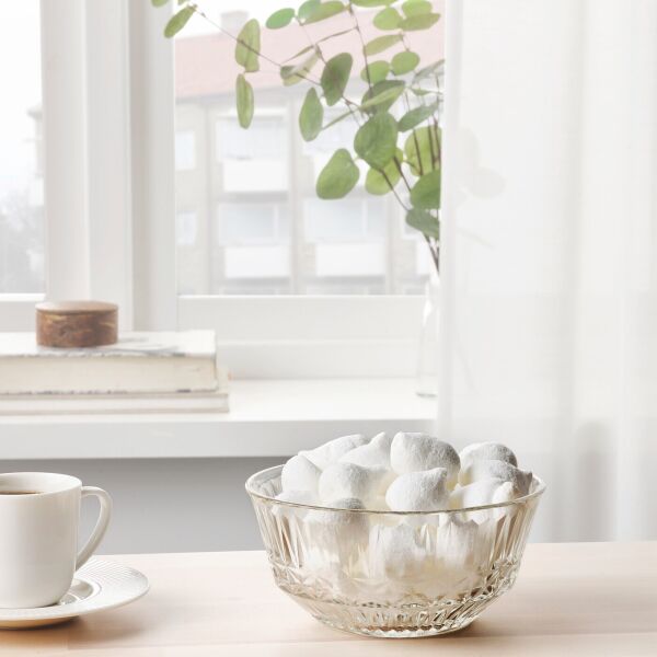 

Миска, прозрачное стекло/с рисунком SÄLLSKAPLIG IKEA 804.733.35