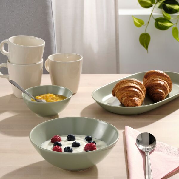 

Миска, 4 шт матовый зеленый FÄRGKLAR IKEA 304.781.37