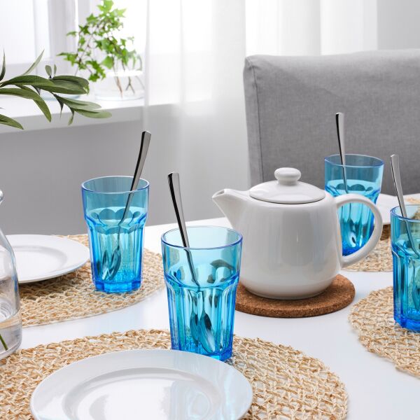 

Стакан, 4 шт синий POKAL IKEA 204.610.19