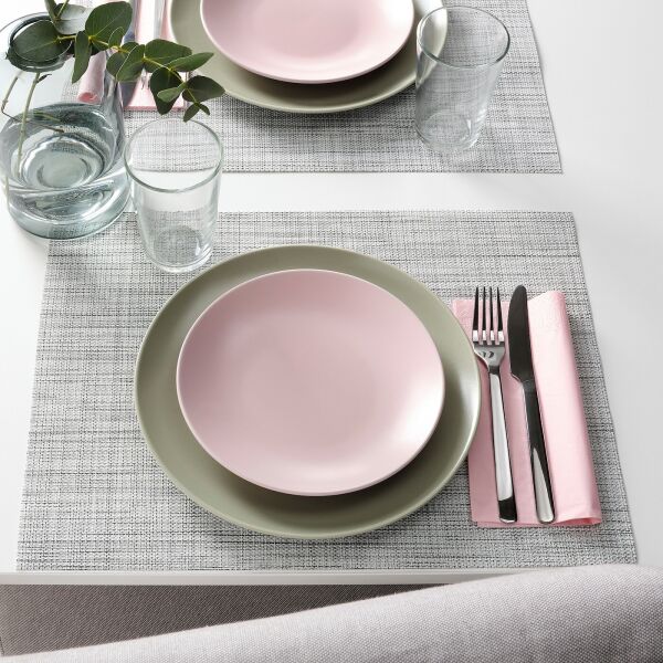 

Тарелка десертная, 4 шт. матовый светло-розовый FÄRGKLAR IKEA 804.782.10