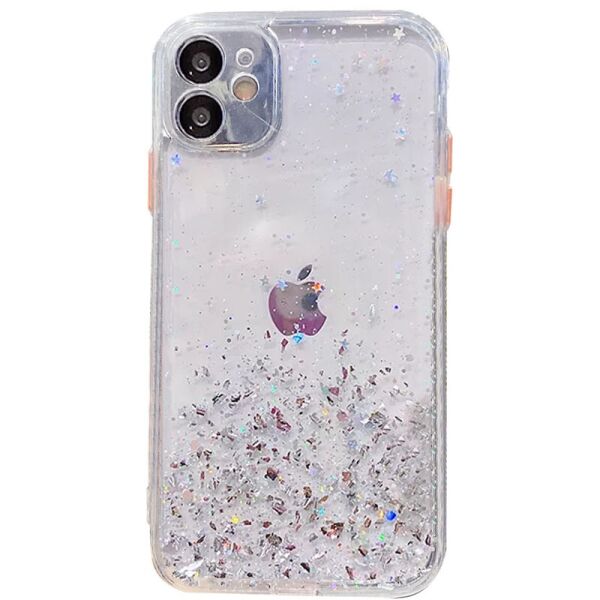 

TPU чехол Spangle star с защитой камеры для Samsung Galaxy A31 Прозрачный
