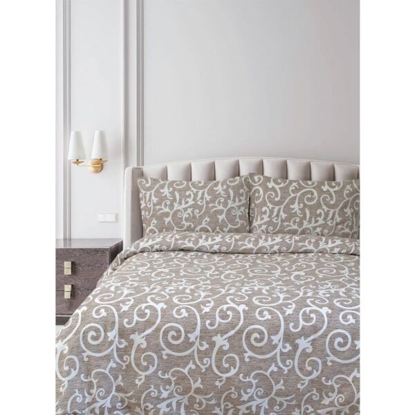 

Постельное белье Iris Home Ranforce - Jaco кофе евро (svt-2000022286596)
