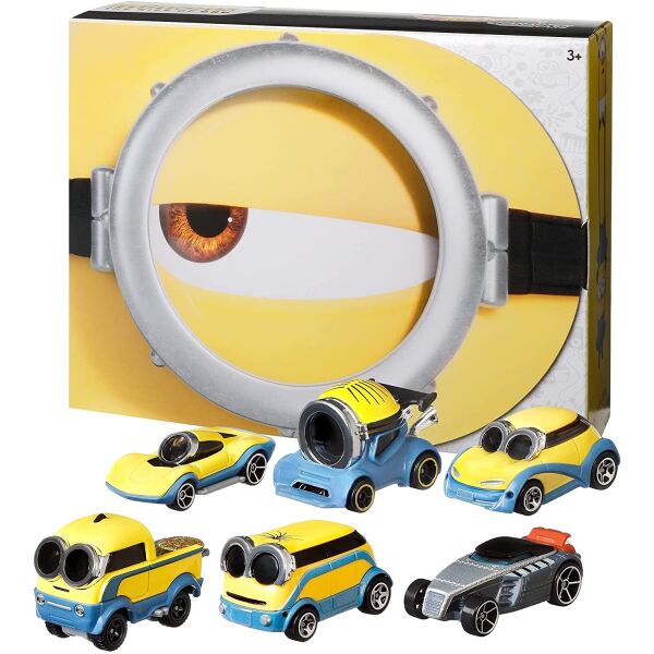 

Подарочный набор машинок Hot Wheels Minions The Rise of Gru 1:64 (GNJ08)