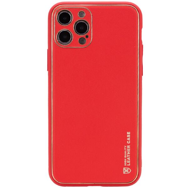 

Кожаный чехол Xshield для Apple iPhone 13 Pro (6.1") Красный / Red