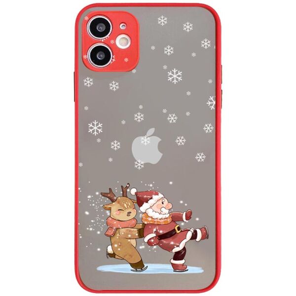 

TPU+PC чехол Christmas time для Apple iPhone 13 Pro Max (6.7") Санта