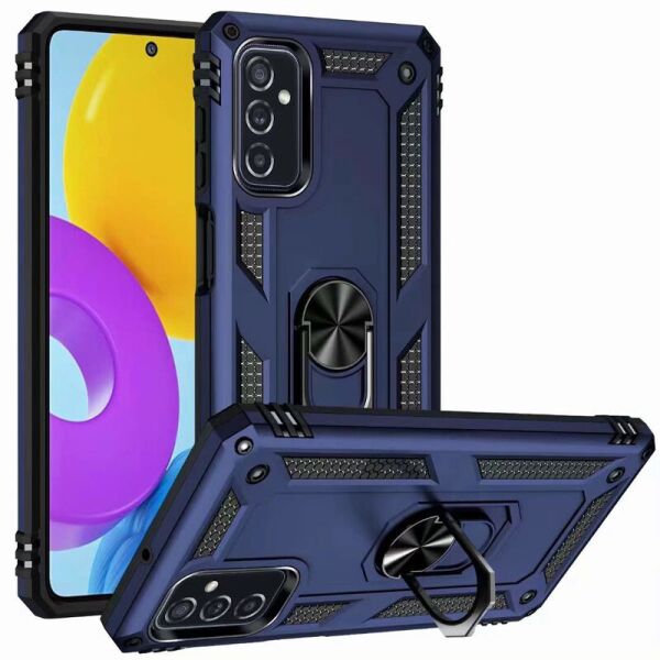 

Ударопрочный чехол Serge Ring for Magnet для Samsung Galaxy M52 Темно-синий